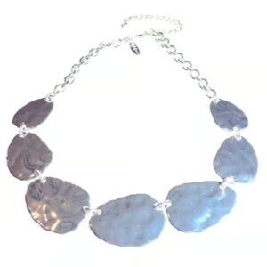 Style & Co Silver Disc Necklace